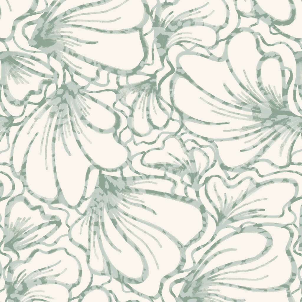 designer textile freelance Paris motif floral abstrait